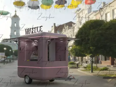 WAFfLE FOOD TRUCK 3D model