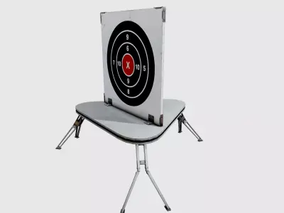 Shooting target Low-poly 3D model purchase