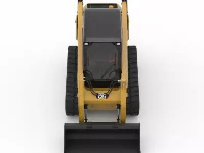 Compact Track Loader Low-poly 3D model