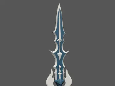 DRAGON SWORD - Game Asset Anime-style action RPG Low-poly 3D model