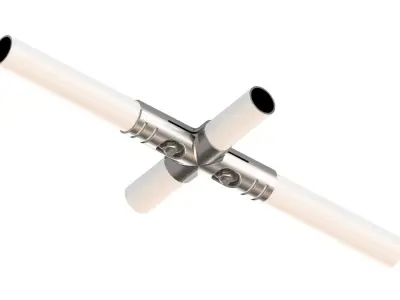 PIPE FITTINGS-PIPE LINEAR CONNECTION 3D model