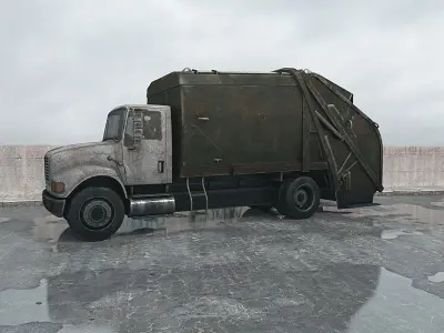 destroyed truck 010 am165 3D model