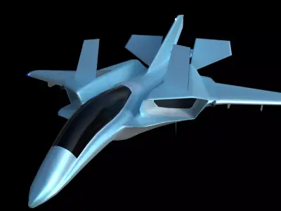 F22-Fighter Jet Sci-Fi Low-poly 3D model