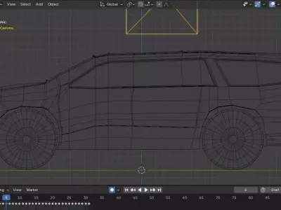 Jeep Land Cruiser Low-Poly Game-ready Low-poly 3D model