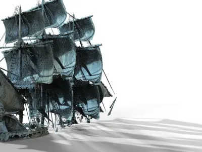 Ship sails for Ship 3D model