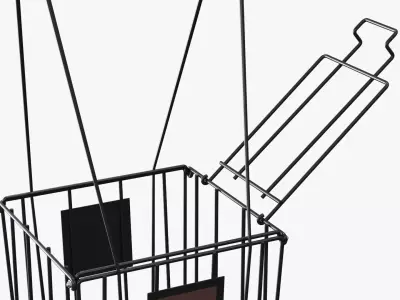 Wilson Tennis Ball Hopper Basket with Carry Handle 3D model