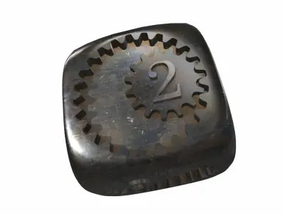 Dice play with numbers 3D model