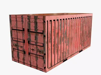 Shipping Container Low-poly 3D model purchase
