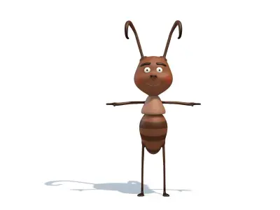 Cartoon Ant Low-poly 3D model purchase