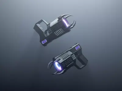 BLAST REVOLVER Free low-poly 3D model