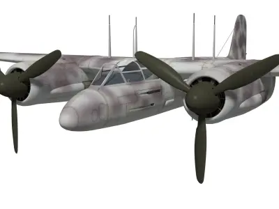 Focke Wulf Ta154 moskito 3D model purchase