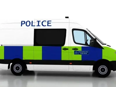 Mercedes Benz Sprinter L2H2 2009 England Police EU 3D model