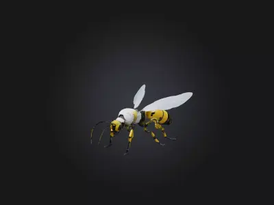 RoboBee Model Low-poly 3D model