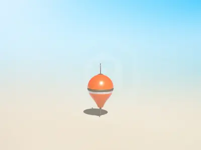 6 High-quality PBR Ocean Buoys  3D Model Pack