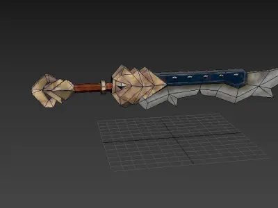 Low poly Sword Low-poly 3D model