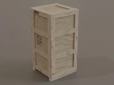 Cargo crates pack 1 Low-poly 3D model