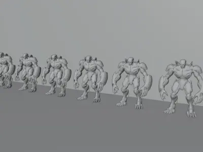 Evil Cyborg Pack 3D model