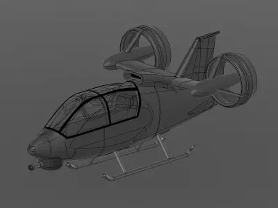 NORD 501 combat VSTOL 3D print model