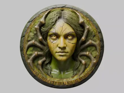 Ancient Coin 3D Model Low-poly 3D model