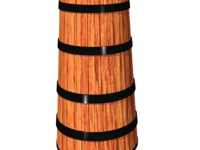 Antique Butter Churner 3D model