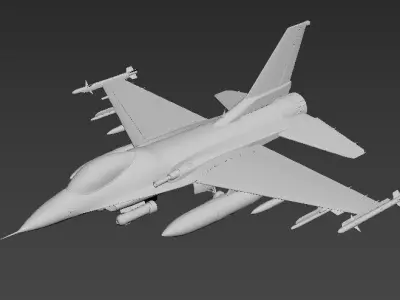 Model Airplane fighter jet 3D model