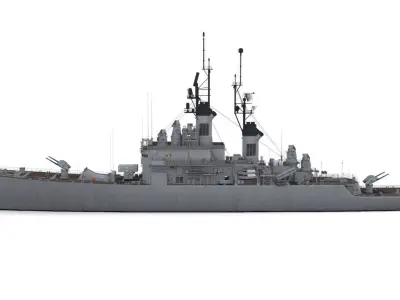 CG 20- USS Richmond K Turner Low-poly 3D model