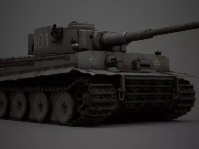 Panzerkampfwagen   Tiger  Low-poly 3D model