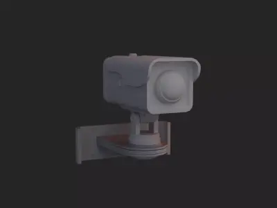 CCTV camera 3d model  Low-poly 3D model