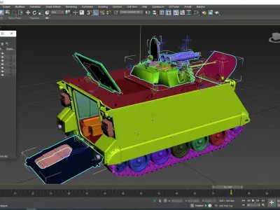 M-113 APC Carrier 3D model