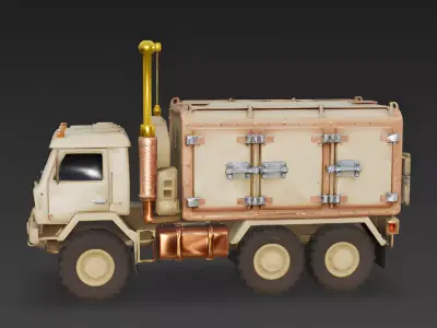 Signal-Sentry Mobile Command Truck 3D Model Low-poly 3D model