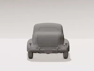 Vintage Cruise Toy Car Kid-Friendly Cartoon 3D Printable 3D print model