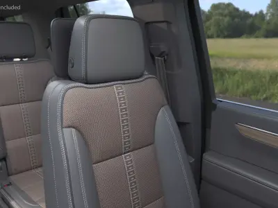 Vehicle Interior Seat with Cushion Padding 3D model