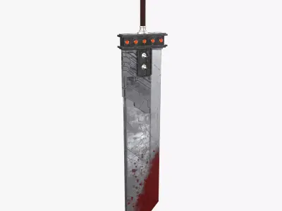Buster Sword Low-poly 3D model purchase