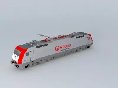 Siemens - ES 64 F4 / Series 189 / Veolia Livery Free 3D model