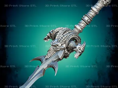 Lich King  Frostmourne Cosplay World Of Warcraft - STL File 3D print model