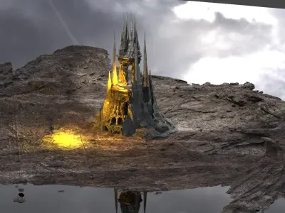 Dark Orthanc ground 1   3D model