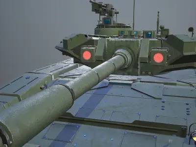 T-90 Battle Tank  3D model