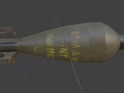 morter weapon 81mm Low-poly 3D model