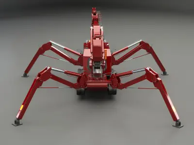 Mini Crawler - Spider Crane 3D model