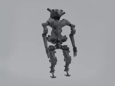 Scifi Droid - RIGGED Free 3D model