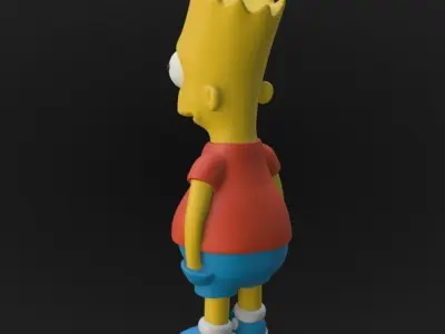 Bart Simpson 3D printable model 3D print model