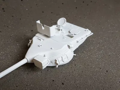 Scale T57 tank turret only 3D model