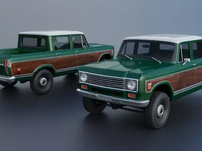 International Wagonmaster 1974 3D print model