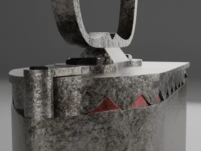 Antique iron 3D model