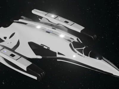 Imperial Courier Fan Model 3D model