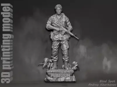 Platoon Sergeant Elias 3D print model