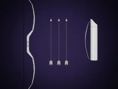 LowPoly Medieval Weapons Pack Low-poly 3D model