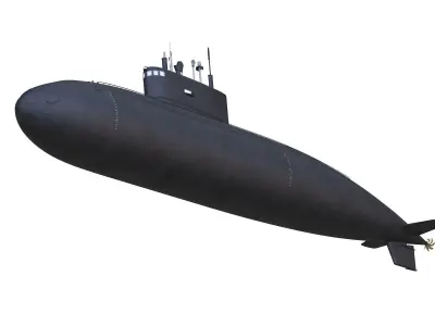Diesel Electric Submarine Kilo Class Russian 3D model