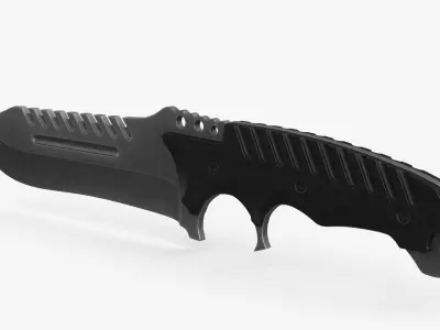 Combat Tactical Knife v1 Low-poly 3D model