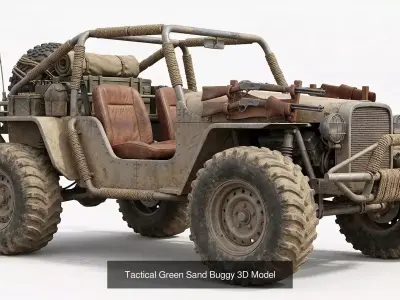 Post-Apocalyptic  Military Sand Buggy Collection 3D Model Pack